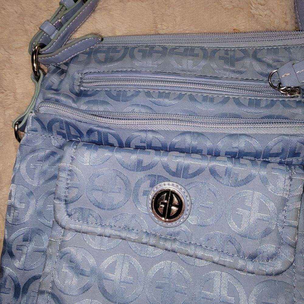 Stylish Blue Patterned Giani BernininCrossbody Wo… - image 5